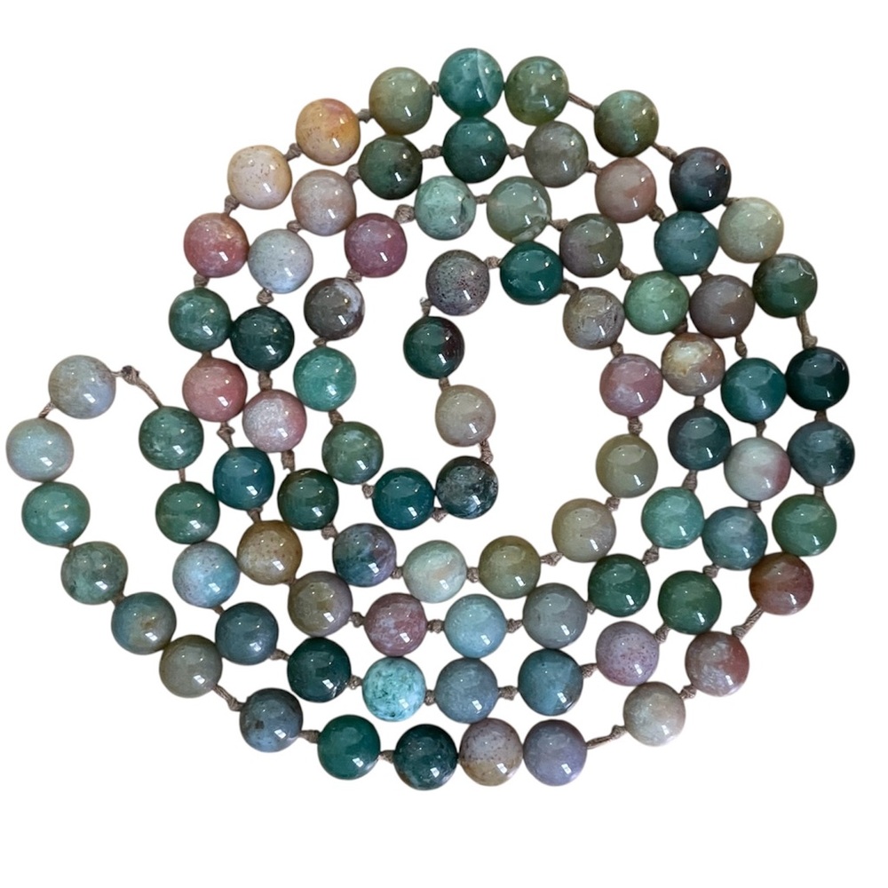 Indian Agate Bead Necklace